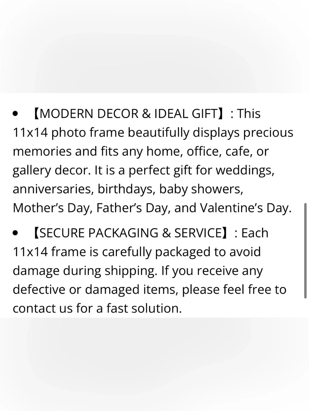 Green Picture Frame - Wood Grain HD Clear Shatter-Resistant Plastic Cover 11x14”